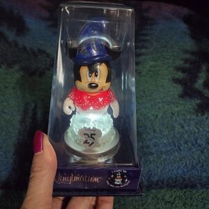 Disney Vinylmation 25th Anniversary Light Up 3" Glitter Sorcerer Mickey + Base